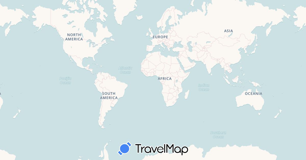 TravelMap itinerary: driving, bus, plane, train, hiking, boat in Australia, Canada, Costa Rica, Spain, France, Honduras, Indonesia, Cambodia, Malaysia, Nicaragua, New Zealand, El Salvador, Thailand, United States, Vietnam (Asia, Europe, North America, Oceania)
